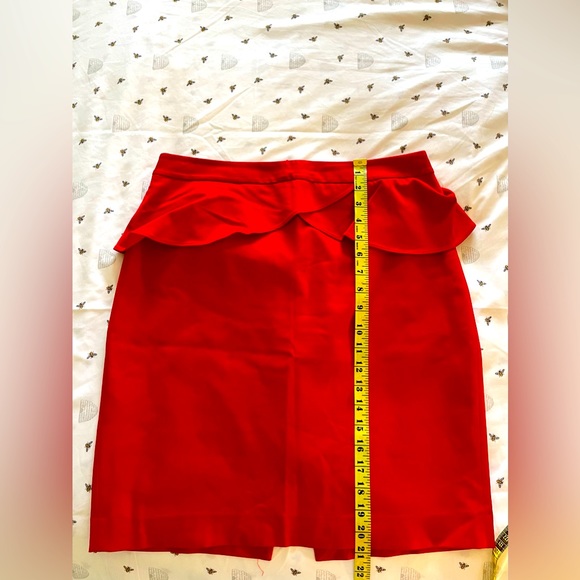 Express red peplum waist Skirt for a retro look - Picture 5 of 6